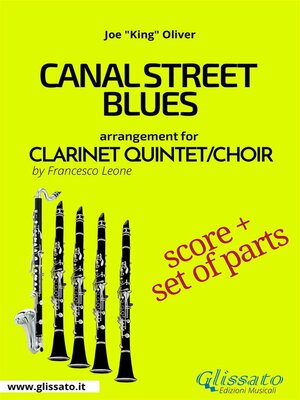 cover image of Canal Street Blues--Clarinet Quintet/Choir score & parts